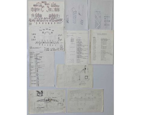 A collection of tour documentations relating to the 'Mission Impossible' tour of 1981. To include: annotated flight case plan