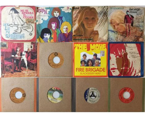 7" COLLECTION - WITH ITALIAN ARTISTS/PRESSINGS (INC GARAGE/MOD/BEAT). Fascinating collection of around 60 x 7" including many