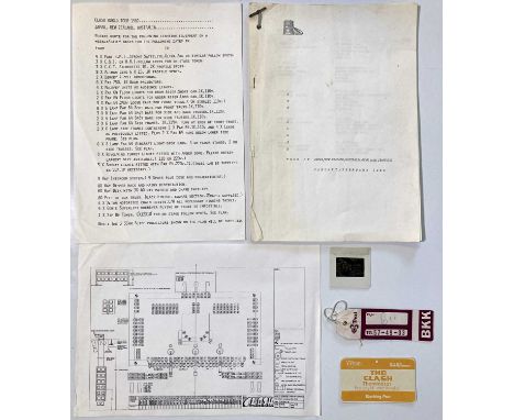 Original ephemera relating to The Clash's Japan/New Zealand.. tour of Jan/Feb 1982. To include: stapled and printed 19 page t
