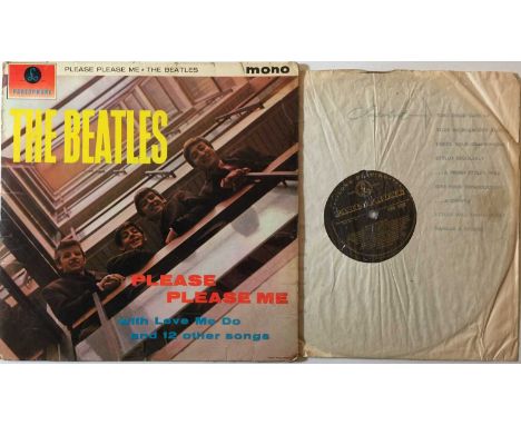 THE BEATLES - PLEASE PLEASE ME LP (UK MONO 1ST - BLACK &amp; GOLD - PMC 1202). Here we have a 1st pressing copy of The Beatle