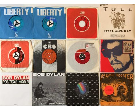 70s - CLASSIC/ BLUES/ FOLK/ PROG - ROCK 7" COLLECTION. A quality collection of around 130 7" singles. Artists/ titles include