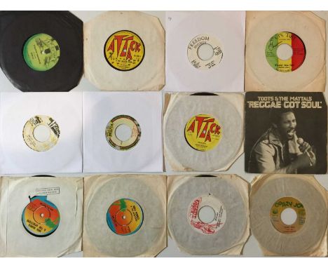 REGGAE - 7" COLLECTION. A smashing pack of 25 reggae 7" singles. Artists/ titles include Pebbles - Positive Vibrations AR01),