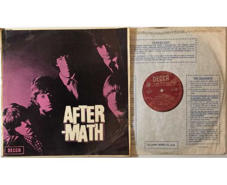 THE ROLLING STONES - AFTERMATH LP (ORIGINAL UK 'SHADOW' COVER - LK 4786). A must-have Stones rarity with the original 'shadow