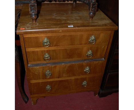 An early 20th century mahogany chest commode, w.63cm 