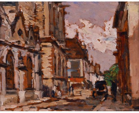 FERDINAND JEAN LUIGINI (FRENCH, 1870-1943)L’Eglise de Moretsigned 'Luigini' (lower right)oil on board21 x 27cm ProvenanceKapl