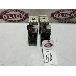 Lot of 4 relays & contactors 2-Cutler Hammer type M & 2 Fuji SC-E3/G