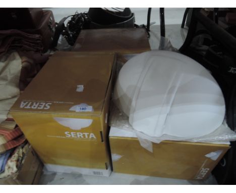 Three SERTA wall light fittings