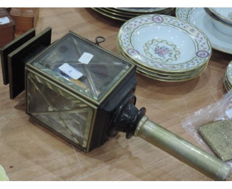 A converted carriage lamp 