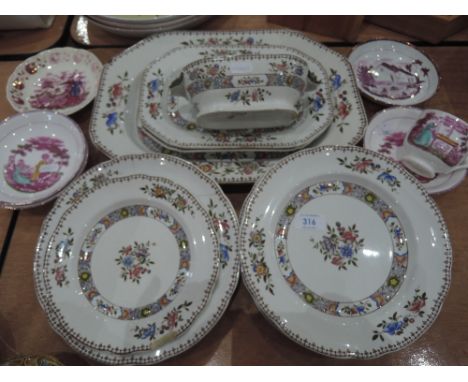 A selection  of Spode for Waring and Gillows, also Sunderland lustre