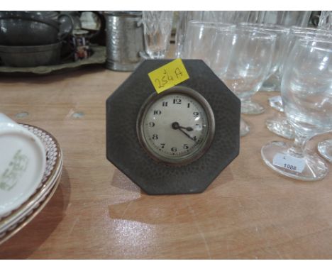 A pewter Mantle clock 
