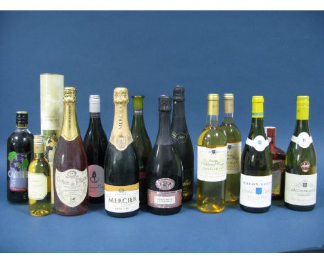 Wine - A Mixed Collection, including Chateau De L'Orangerie Cuvee prestige 1998, 250ml, Macon Villages Chardonnay 2010, Domai