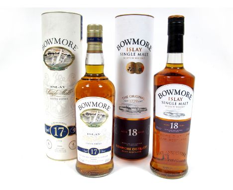 Whisky - Bowmore Islay Single Malt Scotch Whisky Aged 17 Years, 700ml, 43% Vol., boxed; Bowmore Islay Single Malt Scotch Whis