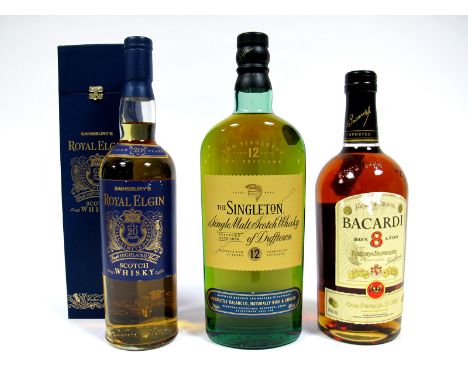 Whisky - Royal Elgin Single Highland Scotch Malt Scotch Whisky Aged 20 Years, for Sainsbury's, 70cl, 40% Vol., boxed; The Sin