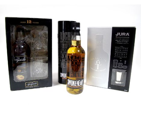 Whisky - The Speyside Single Highland Malt, aged 12 years, in presentation box with two capri crystal tumblers, in presentati