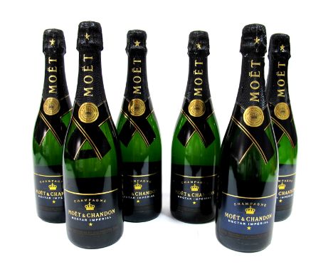 Champagne - Moet & Chandon Nectar Imperial Champagne, 750ml, 12% Vol., six bottles. (6)