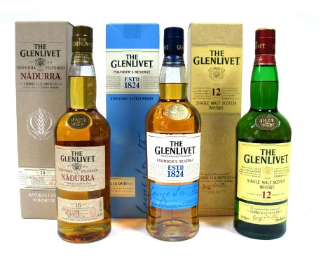 Whisky - The Glenlivet Nadurra Single Malt Scotch Whisky Aged 16 Years Natural Cask Strength, bottled 04/10, batch number 041