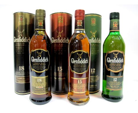 Whisky - Glenfiddich Single Malt Scotch Whisky 18 Years Old, batch number 3061, 70cl, 40% Vol., boxed; Glenfiddich Single Mal