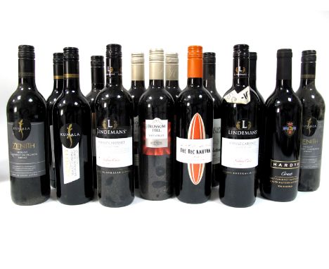 Wine - A Collection of Mixed red Wines, including Blossom Hill, Zenith, Hardy's Lindeman's, etc. (14)