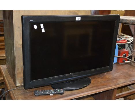 A Panasonic Viera flat screen television model TX-L32S20BA  with remote control