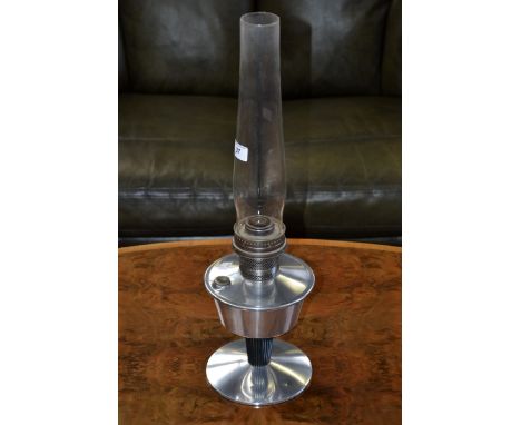 An Art Deco design paraffin lamp