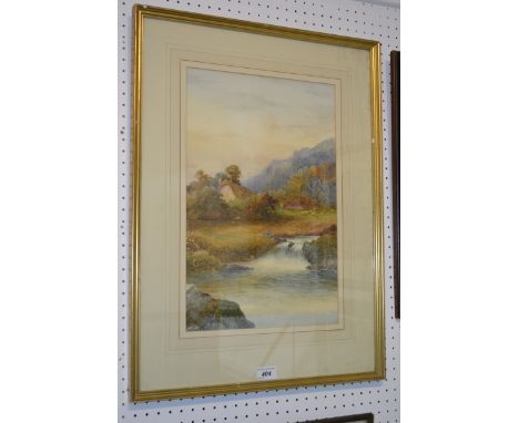 T R Bradley
Rushing Stream and Thatched Cottage
Watercolour, signed, 43 xz 28.5cm 
