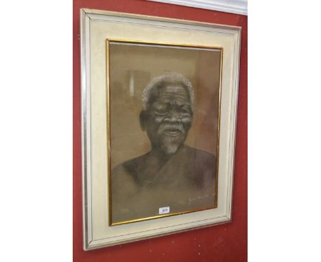 Maurice Sinclair
Portrait of an Aborigine
signed, charcoal and chalk, 55cm x 38.5cm