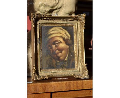 Dutch School (early 19th century)
Portrait of a Tavern Character
oil on board, 16cm x 12cm