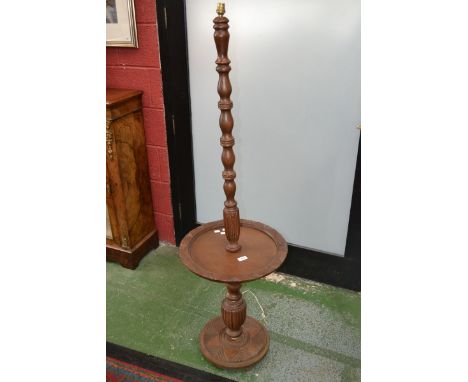 A 1960's  mahogany standard lamp