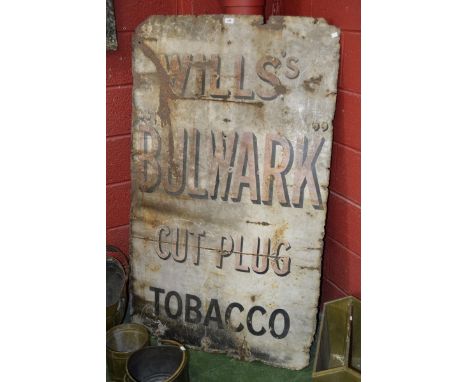 Advertising - an enamel sign, Wills's Bulwark Cut Plug Tobacco