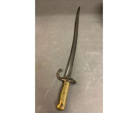 A French chassepot model 1866 Yataghan sword bayonet 