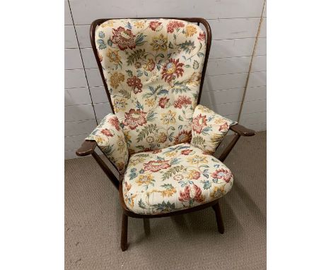 An Ercol Windsor evergreen easy chair 