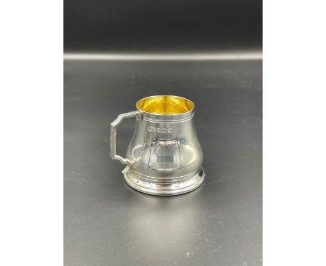 A small silver tankard by Harrison Brothers &amp; Howson Ltd Sheffield 1989