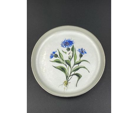 A silver and enamel pin dish (74mm Diameter) hallmarked 925 by PCP Ltd