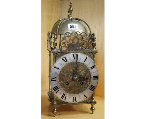 An English lantern clock, Charles Desprez, Bristol, 37cm high