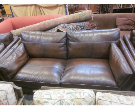 A modern leather sofa 