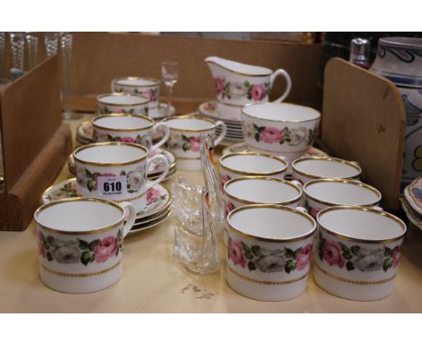 A Royal Worcester 'Royal Garden' part tea service 