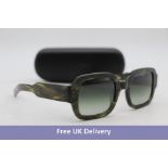 Flatlist Tishkoff Sunglasses, Olive Horn/Olive Gradient Lens 00 2C7, Box and Case Damaged