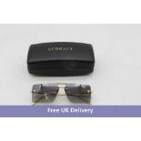 Versace 0VE2245 Sunglasses, Blue/Gold