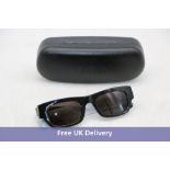 Flatlist Frankie Brick top Solid Sunglasses, Black