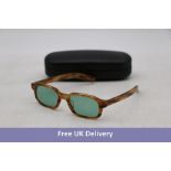 Flatlist Hanky Donegal Horn Sunglasses with Teal Lens