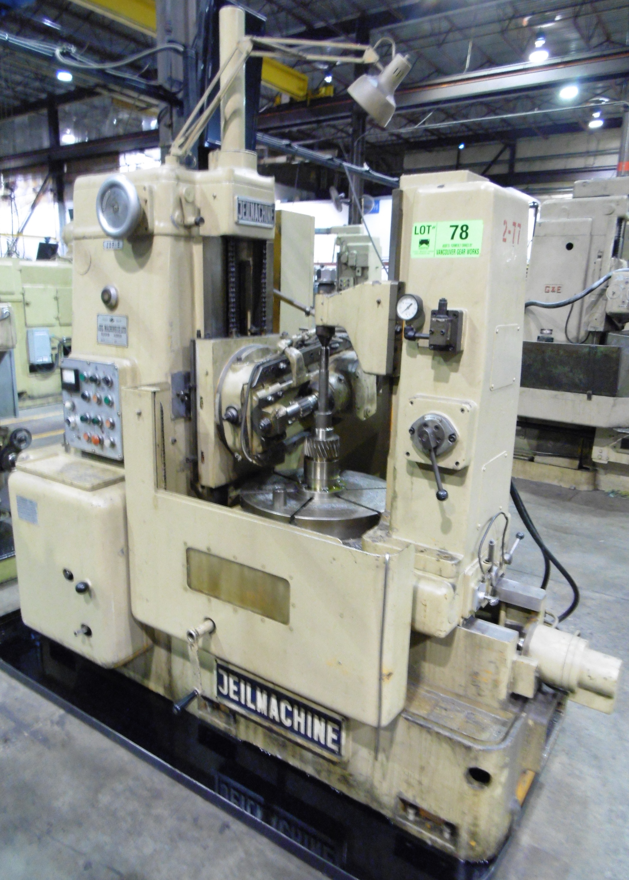 JEIL JDP2 gear hobber with 12â€ max gear dia, 20â€ work table dia, 4â
