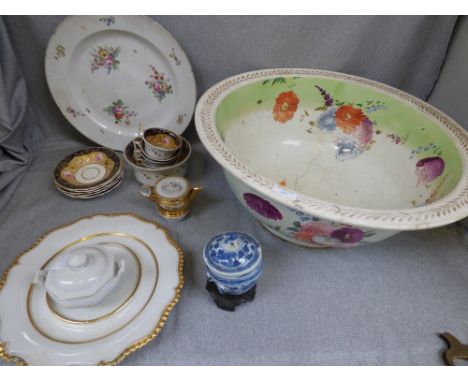Qty of china  incl. large bowl, cups, saucers & orientals etc.