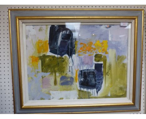 'Susan Kirkman' modern oil on board "untitled", signed with initials 'L. R.', F/G, 37H x 50W cm