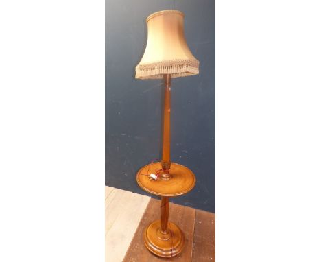 Edwardian mahogany standard lamp 184H cm