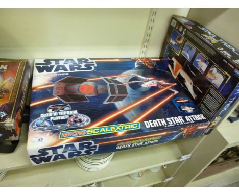 Toys and games, viz. 'Star Trek' Romulan Bird of Prey  boxed; 'Star Wars'  1:64 scale Death Star Attack Wing Tie Fighter  box