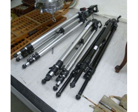 Three photographic tripods: to include a Manfrotto 29 MK2        BSR