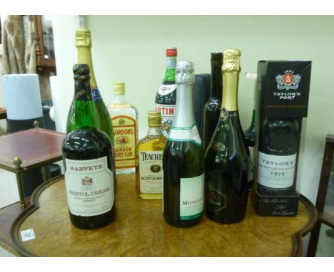 Wines and spirits: to include a bottle of Taylors 1999 Port  70cl       SR