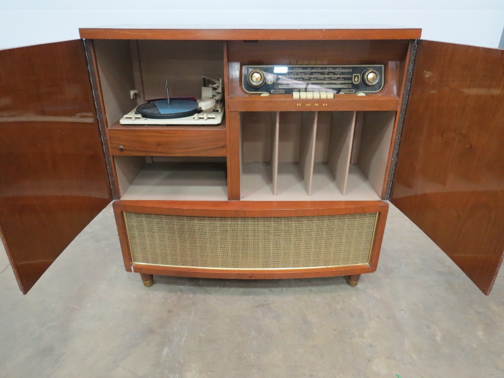 A vintage retro 1950's Bush radiogram having radio and record player ...