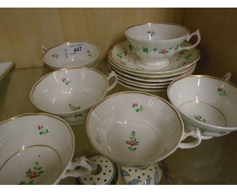 12 PIECE FLORAL PATTERNED CUP AND SAUCER SET