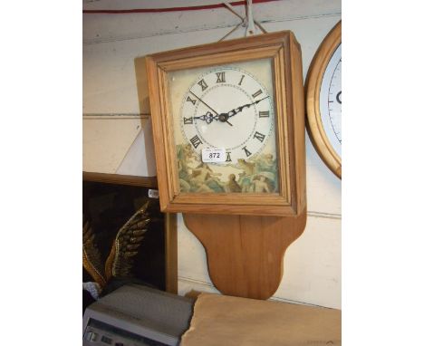 PINE WALL CLOCK